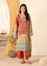 Pareesa By Roheenaz Printed Cambric 3 Piece Unstitched Suit RNZ25PPC D-7B NAVEEN